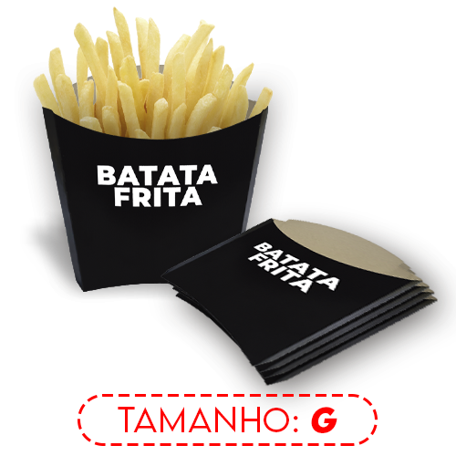 BATATA FRITA | G | POP PRETA | PACOTE: 50UNDS