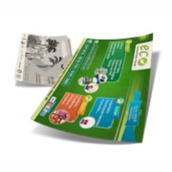 Folheto Reciclado 90g | 30x42cm | 4/1