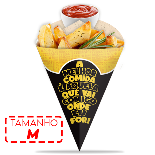 EMBALAGEM CONE | M | PRETA | PACOTE: 50UNDS