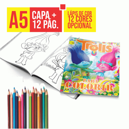 Revista de Colorir Personalizada | A5 | 12p + Capa